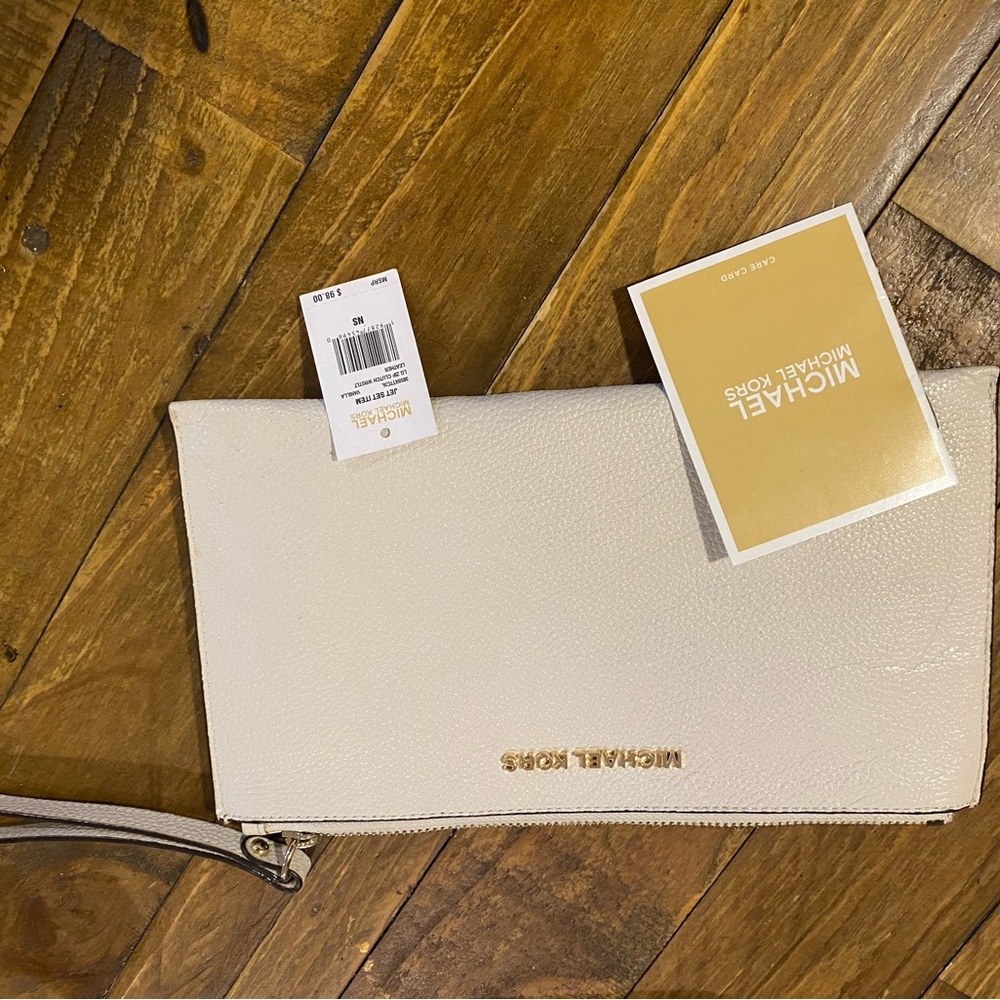 Michael Kors White Wristlet